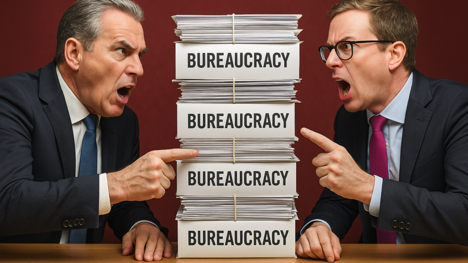 Titelbild zu „Bürokratie-Alarm! FPÖ und NEOS im hitzigen Schlagabtausch – Ist die Wirtschaft in Gefahr?“