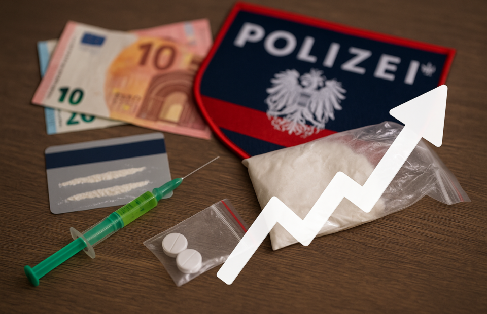 Titelbild zu „Drogenszene im Wandel: Warum die Anzeigenzahlen in Österreich sinken!“